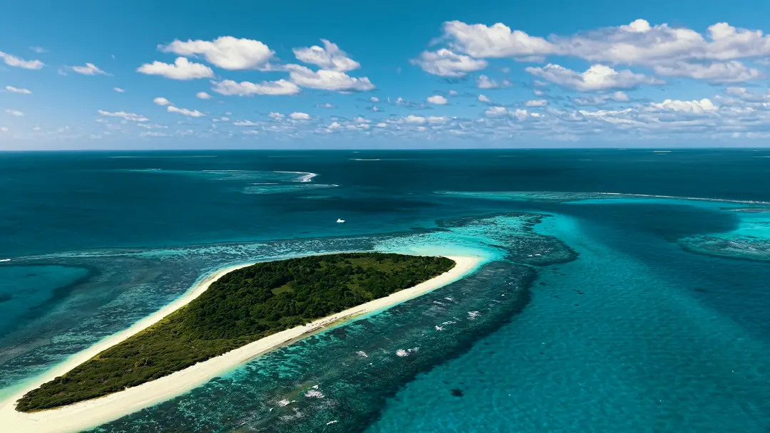 Le lagon calédonien vu du ciel